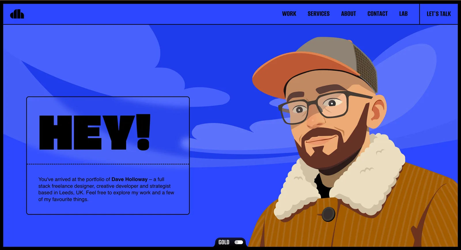Dave Holloway creative portfolio website