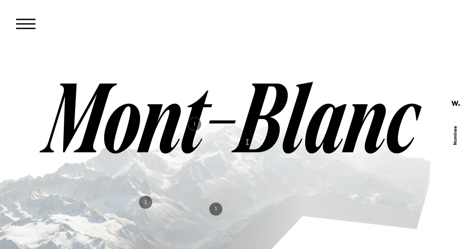 Mont-Blanc climate change interactive story